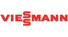 Viessmann logo featuring bold red letters and an emphasis on quality eight energy solutions